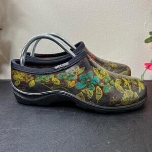 Sloggers Floral Garden Shoes Women’s 7 | Waterproof Slip-On Garden Barn Clogs 🌹